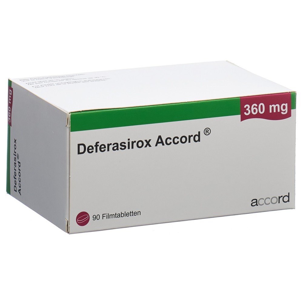 DEFERASIROX Accord cpr pell 360 mg 90 pce DEFERASIROX Accord cpr pell 360 mg 90 pce