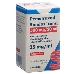 PEMETREXED Sandoz conc. conc perf 500 mg/20ml amp