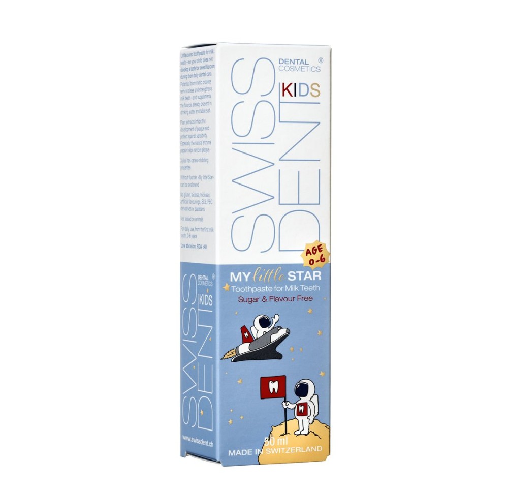 SWISSDENT KIDS My Little Star pâte dentif tb 50 ml SWISSDENT KIDS My Little Star pâte dentif tb 50 ml
