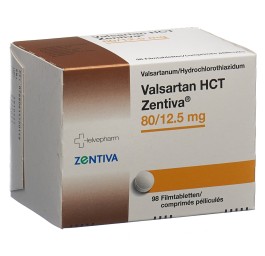 VALSARTAN HCT Zentiva cpr pell 80/12.5mg 98 pce
