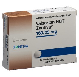 VALSARTAN HCT Zentiva cpr pell 160/25mg 28 pce