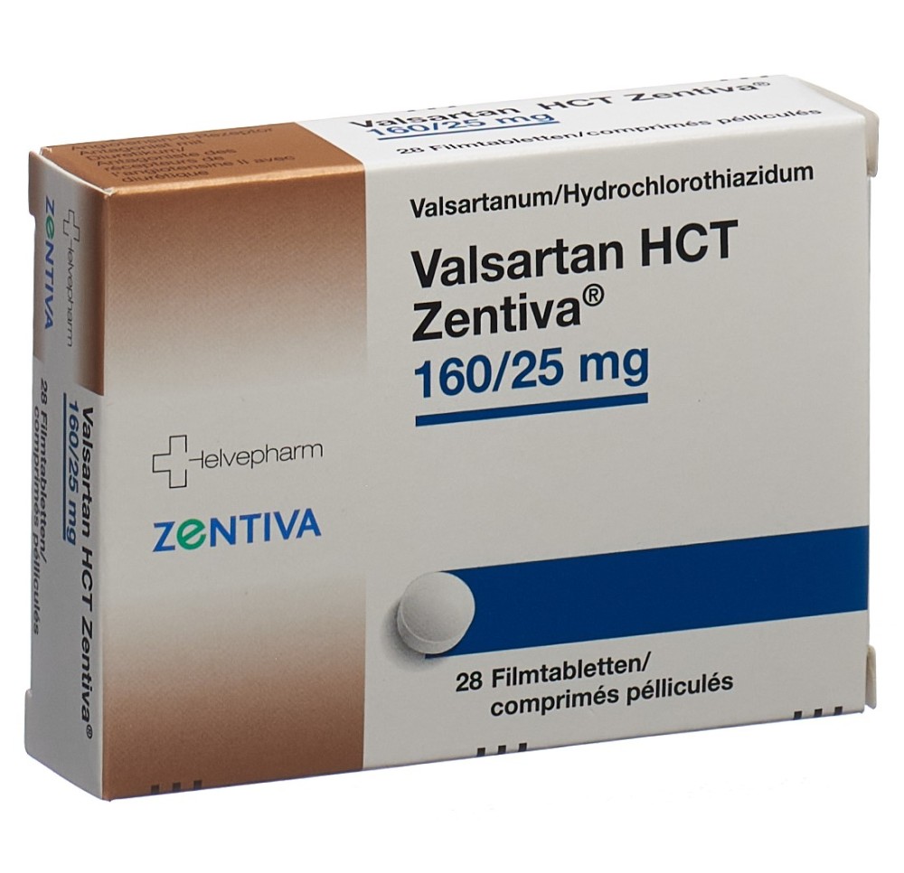 VALSARTAN HCT Zentiva cpr pell 160/25mg 28 pce VALSARTAN HCT Zentiva cpr pell 160/25mg 28 pce