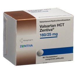VALSARTAN HCT Zentiva cpr pell 160/25mg 98 pce