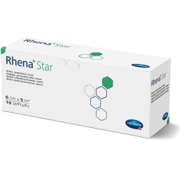 RHENA Star bande élast 6cmx5m chair ouvert 10 pce