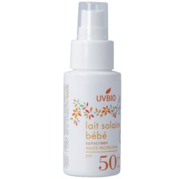 UVBIO Lait solaire bébé SPF50 bio fl 50 ml