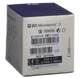 BD MICROLANCE 3 aiguilles 0.70x40mm noir 100 pce