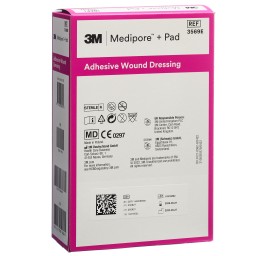 3M MEDIPORE+PAD 10x15cm compr 5x10.5cm (n) 25 pce