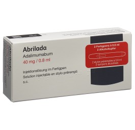 ABRILADA sol inj 40 mg/0.8ml stylo pré 2 x 0.8 ml