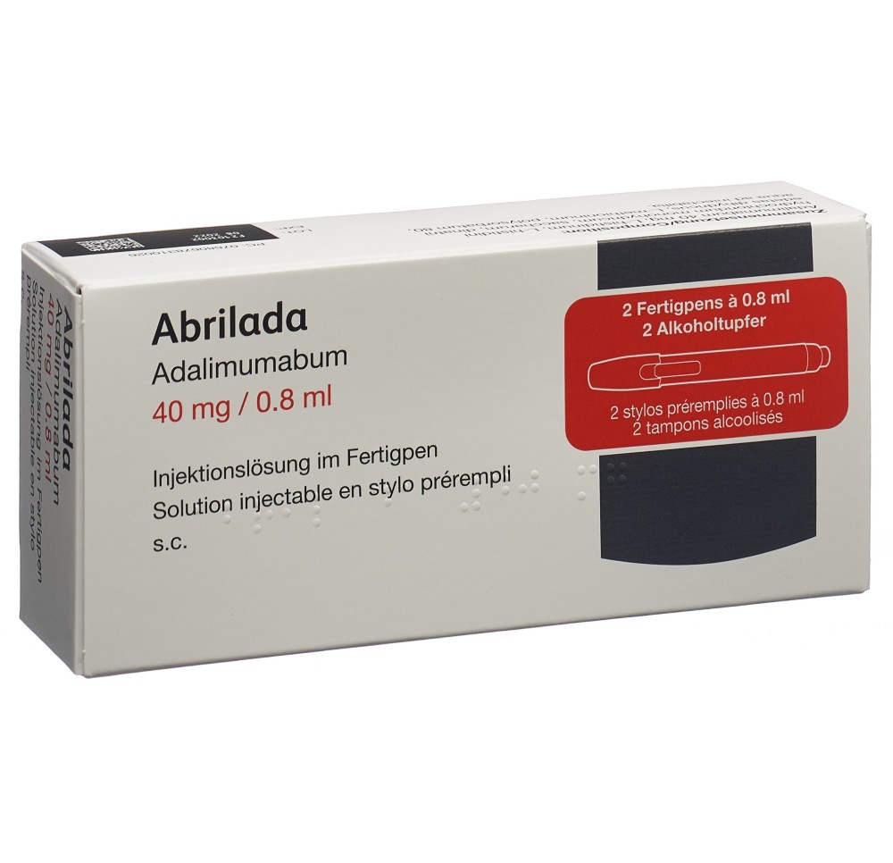 ABRILADA sol inj 40 mg/0.8ml stylo pré 2 x 0.8 ml ABRILADA sol inj 40 mg/0.8ml stylo pré 2 x 0.8 ml