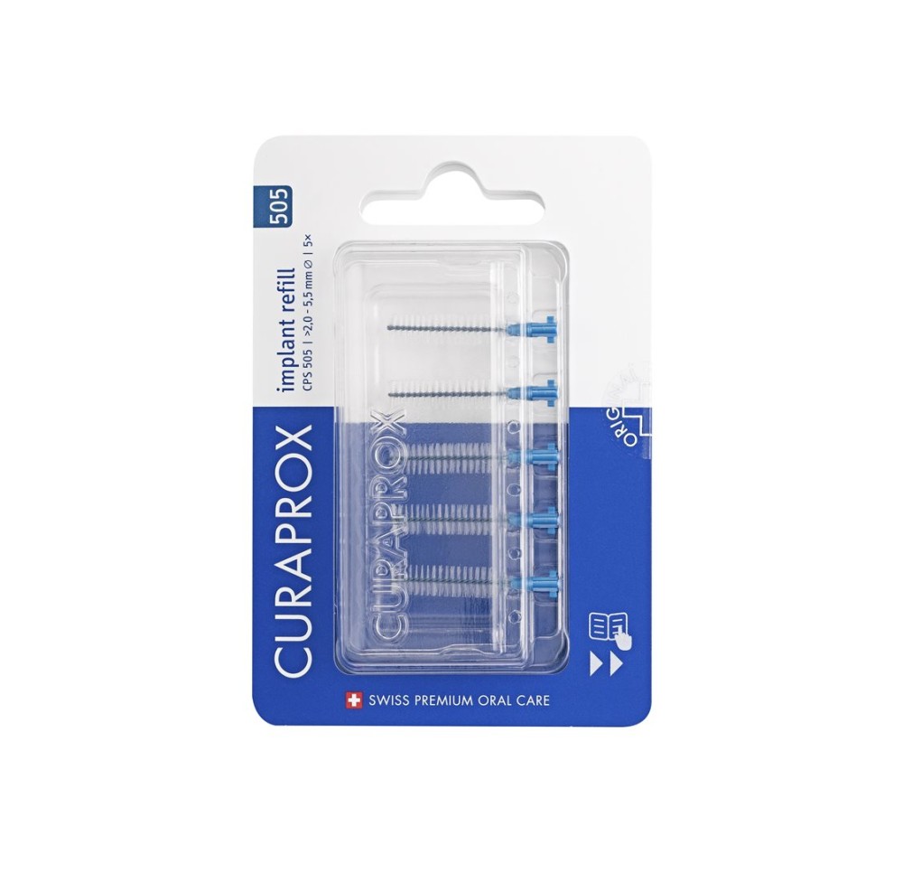 CURAPROX CPS 505 Implant bros inter ref blue 5 pce