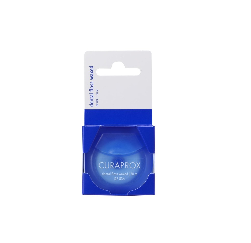 CURAPROX DF 834 fil dentaire 50m cirée menthe