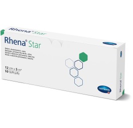 RHENA Star bande élast 12cmx5m blanc ouvert 10 pce