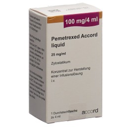 PEMETREXED Accord liquid 100 mg/4ml flac