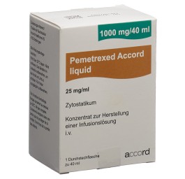 PEMETREXED Accord liquid 1000 mg/40ml flac