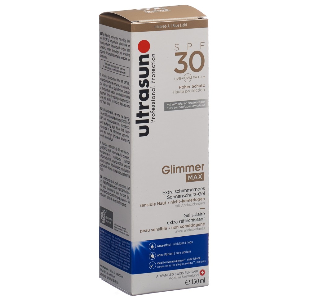 ULTRASUN Glimmer MAX SPF30 fl 150 ml ULTRASUN Glimmer MAX SPF30 fl 150 ml