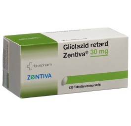 GLICLAZIDE retard Zentiva cpr ret 30 mg 120 pce