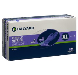 HALYARD Gants examen XL Nitril Purple textu 90 pce