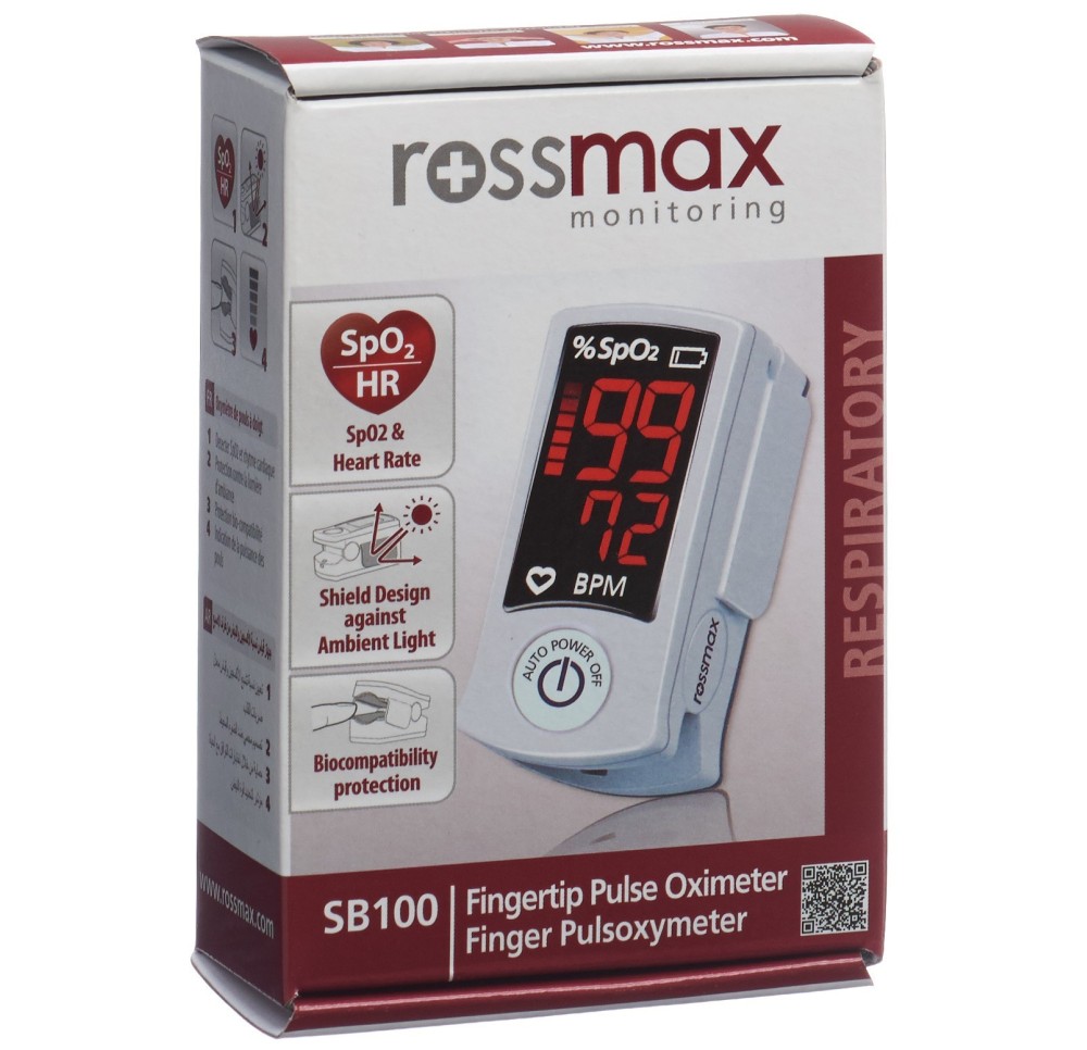 ROSSMAX Oxymètre de pouls au bout des doigts SB100