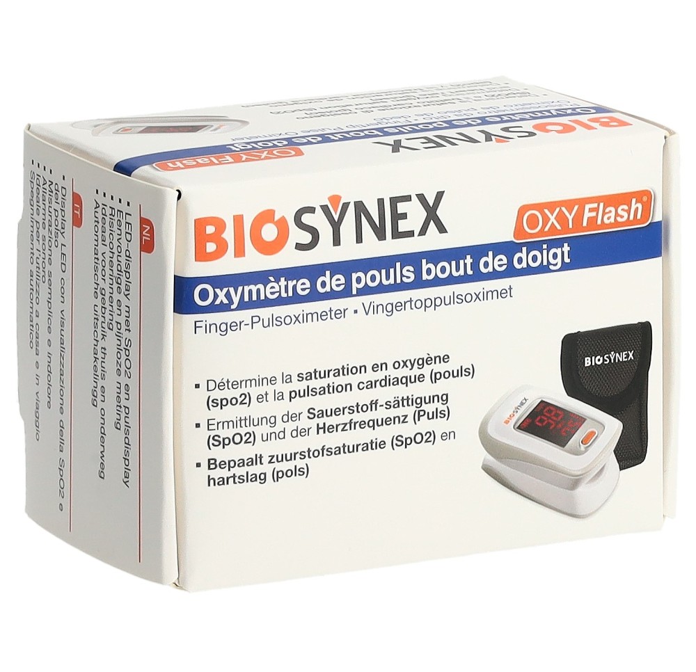 BIOSYNEX Oxymètre de pouls bout de doigt