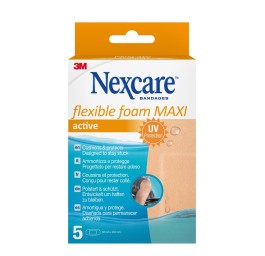 3M NEXCARE Flexible Foam Maxi Activ 50x101mm 5 pce