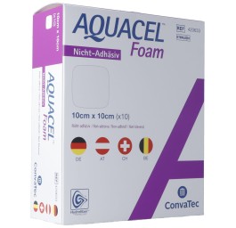 AQUACEL Foam non-adhésif 10x10cm 10 pce