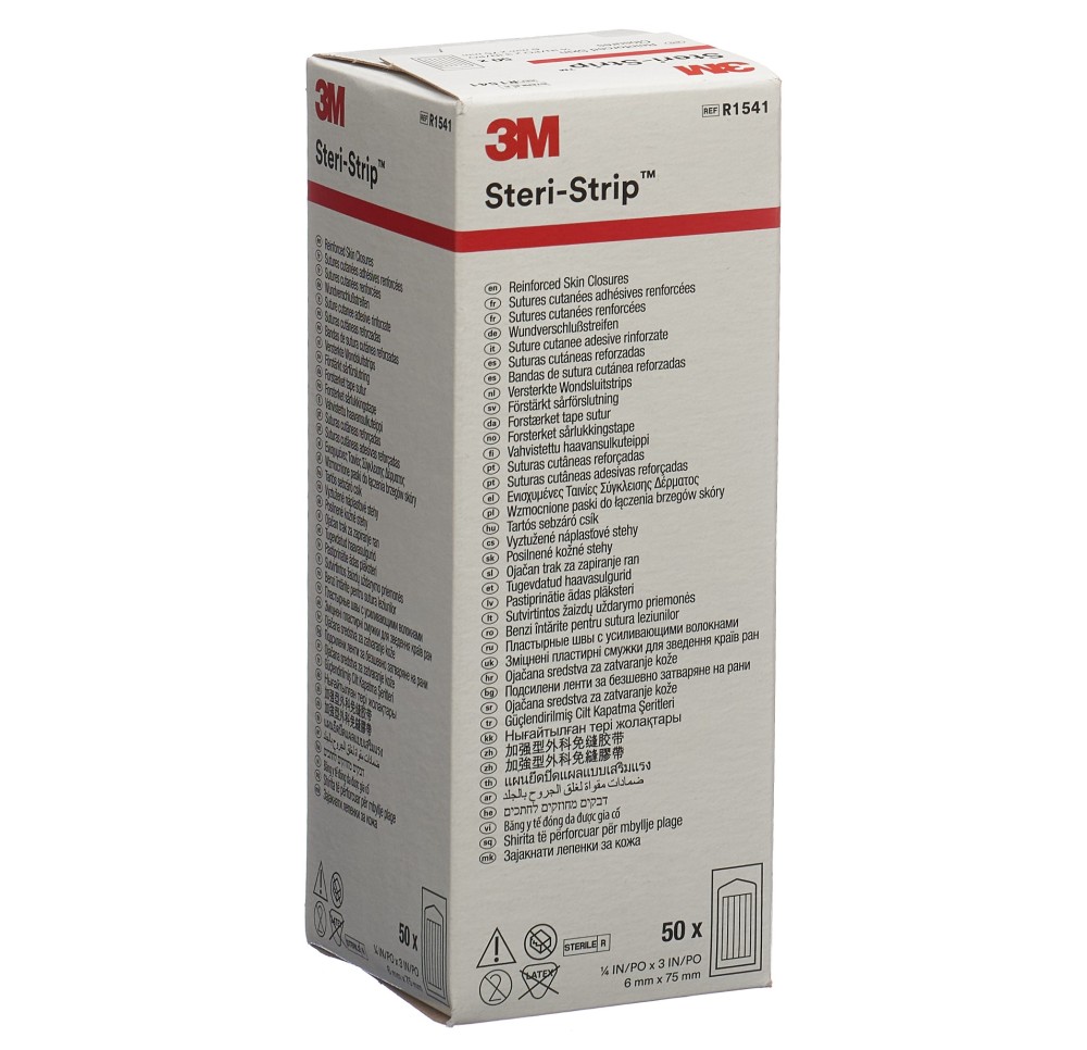 3M STERI STRIP 6x75mm blanc renforcé nv 50 x 3 pce
