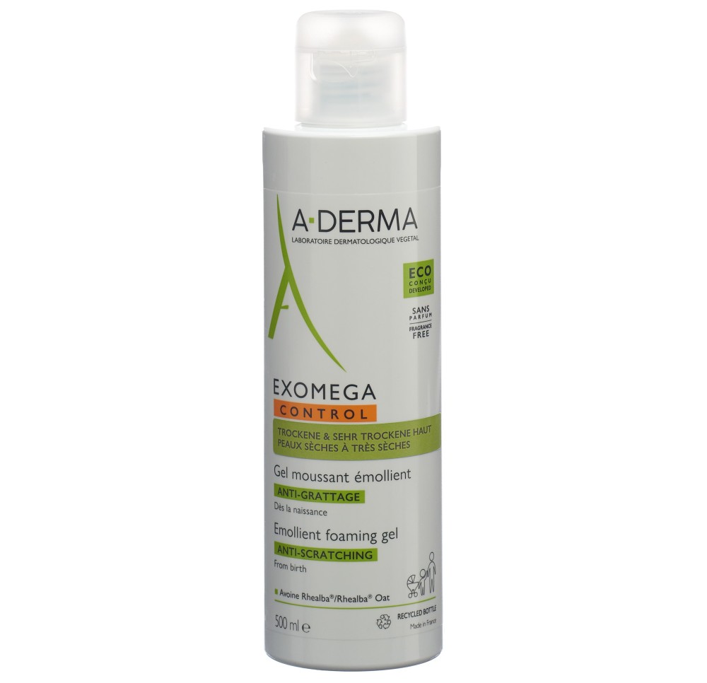 A-DERMA EXOMEGA CTRL Gel moussant fl 500 ml