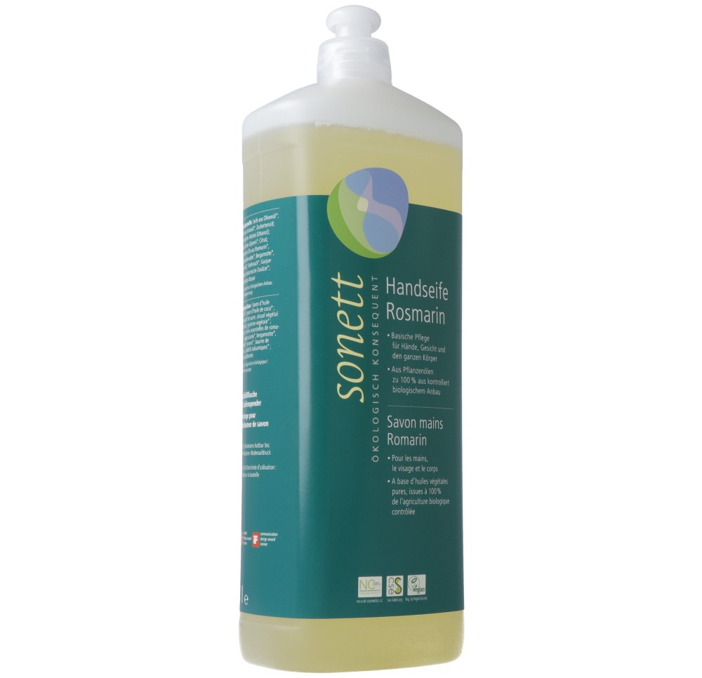 SONETT savon mains romarin recharge 1 lt SONETT savon mains romarin recharge 1 lt