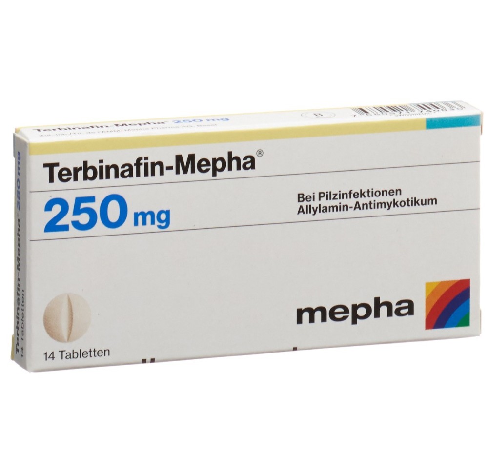 TERBINAFIN Mepha cpr 250 mg 14 pce TERBINAFIN Mepha cpr 250 mg 14 pce