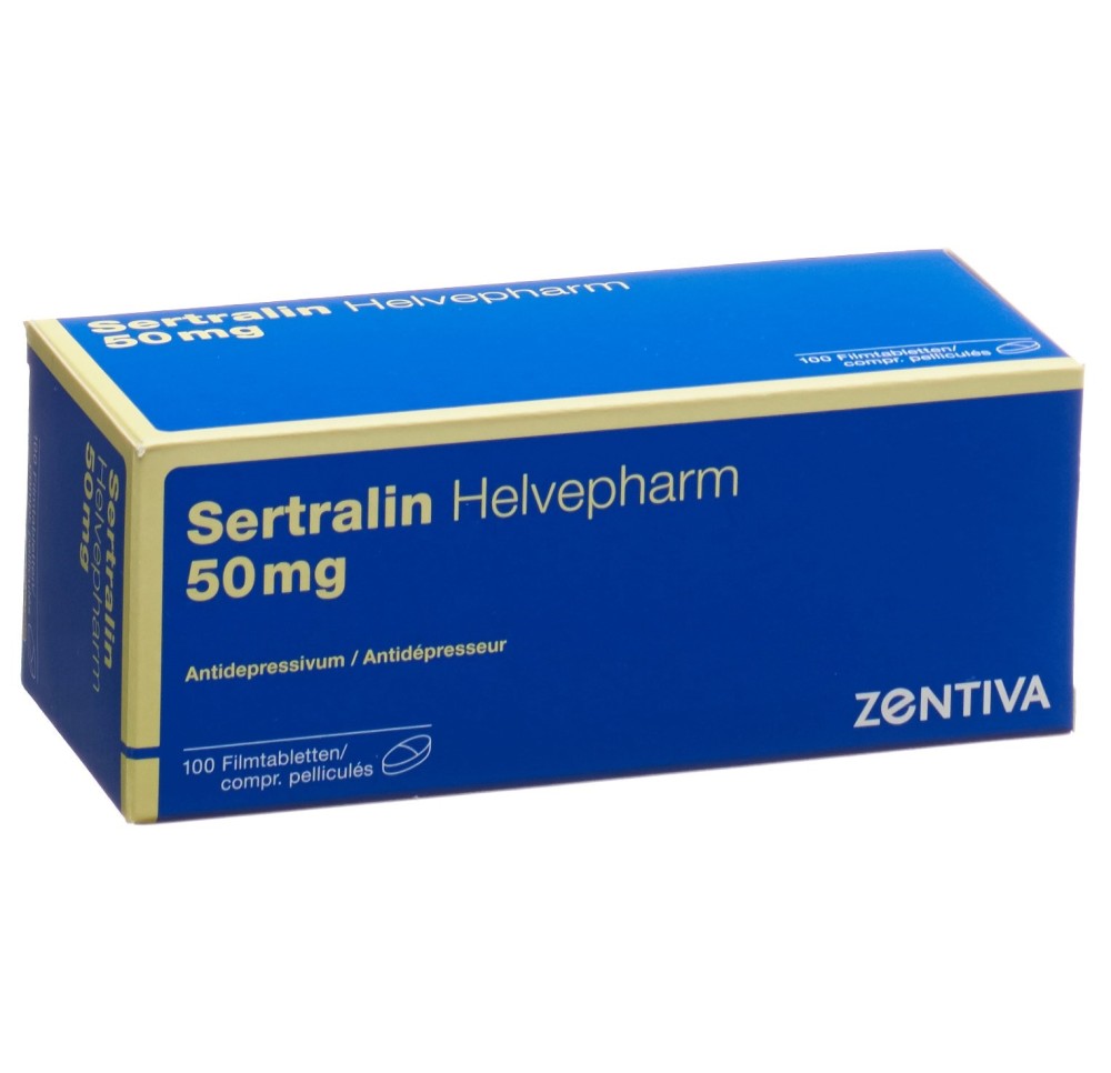 SERTRALINE Helvepharm cpr pell 50 mg 100 pce SERTRALINE Helvepharm cpr pell 50 mg 100 pce