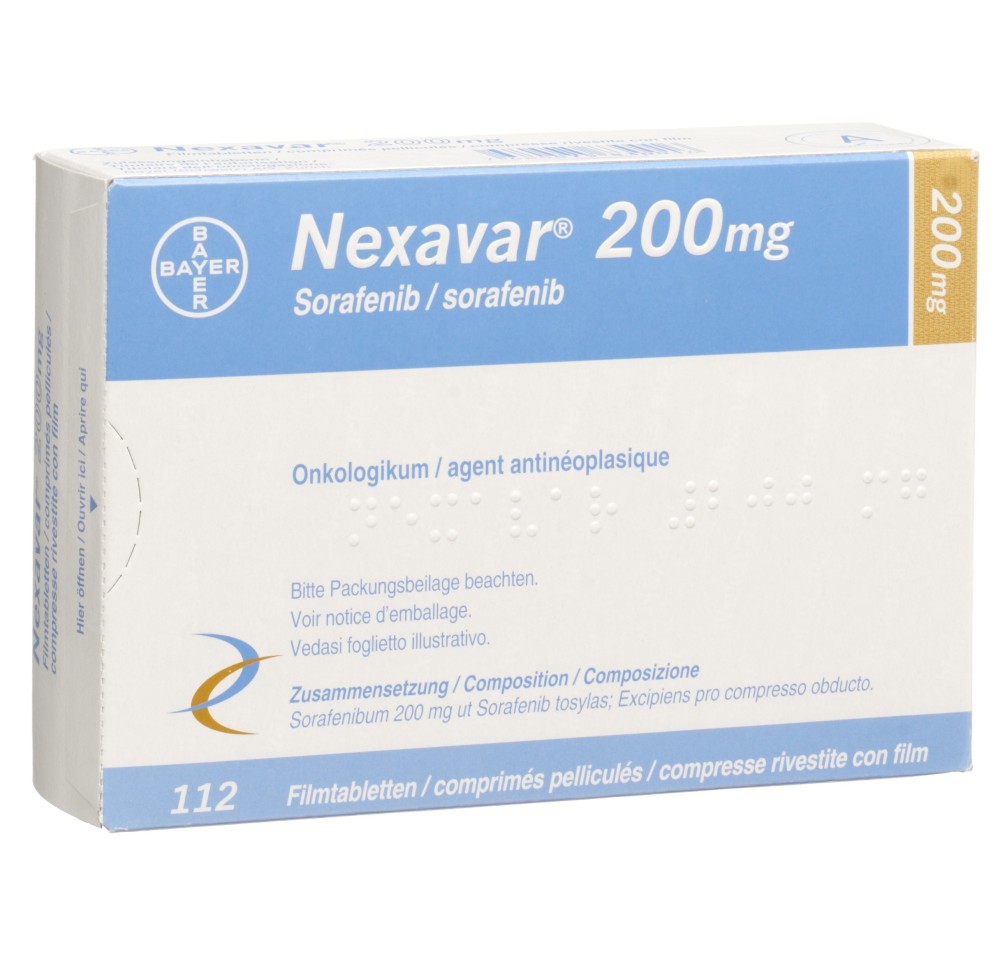 NEXAVAR cpr pell 200 mg 112 pce NEXAVAR cpr pell 200 mg 112 pce