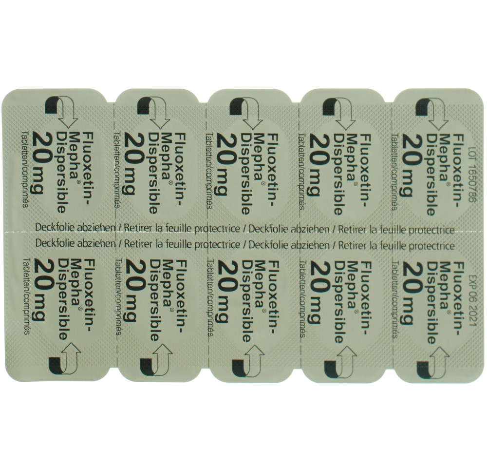 FLUOXETIN Mepha Dispersible cpr 20 mg 100 pce