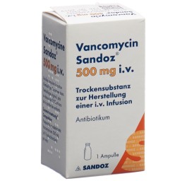 VANCOMYCINE Sandoz subst sèche 500 mg i.v. flac