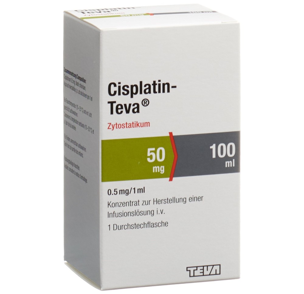 CISPLATIN Teva 50 mg/100ml flac 100 ml