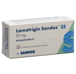 LAMOTRIGINE Sandoz cpr disp 25 mg 56 pce