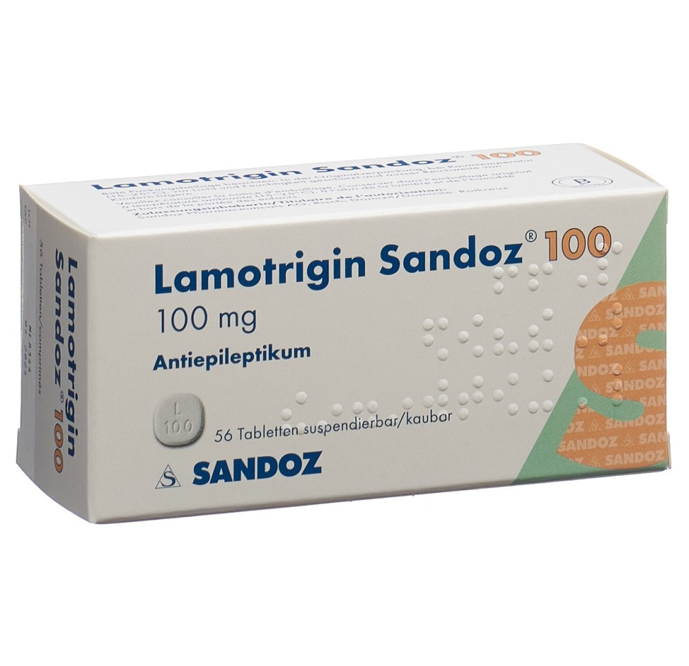 LAMOTRIGINE Sandoz cpr disp 100 mg 56 pce LAMOTRIGINE Sandoz cpr disp 100 mg 56 pce