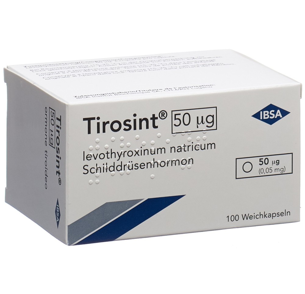TIROSINT caps moll 50 mcg 100 pce TIROSINT caps moll 50 mcg 100 pce