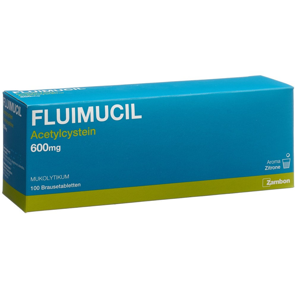 FLUIMUCIL cpr eff 600 mg adult citron 100 pce