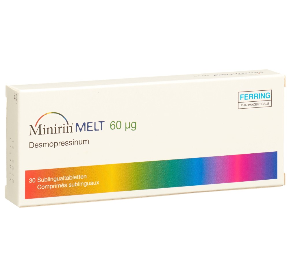 MINIRIN Melt cpr subling 60 mcg 30 pce MINIRIN Melt cpr subling 60 mcg 30 pce