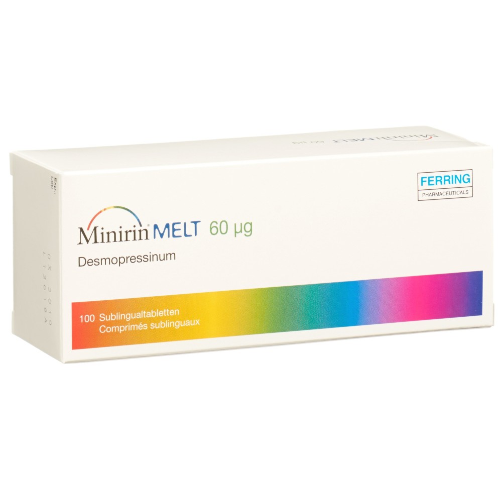 MINIRIN Melt cpr subling 60 mcg 100 pce MINIRIN Melt cpr subling 60 mcg 100 pce