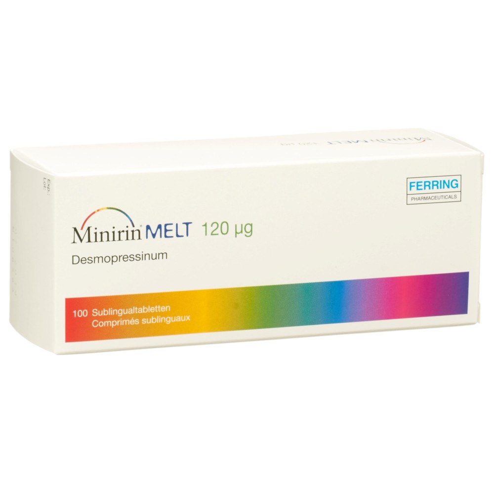 MINIRIN Melt cpr subling 120 mcg 100 pce MINIRIN Melt cpr subling 120 mcg 100 pce