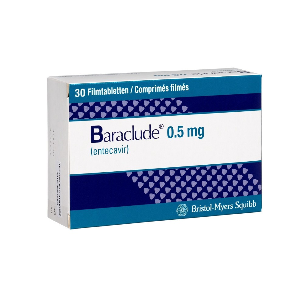 BARACLUDE cpr pell 0.5 mg 30 pce