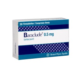 BARACLUDE cpr pell 0.5 mg 30 pce