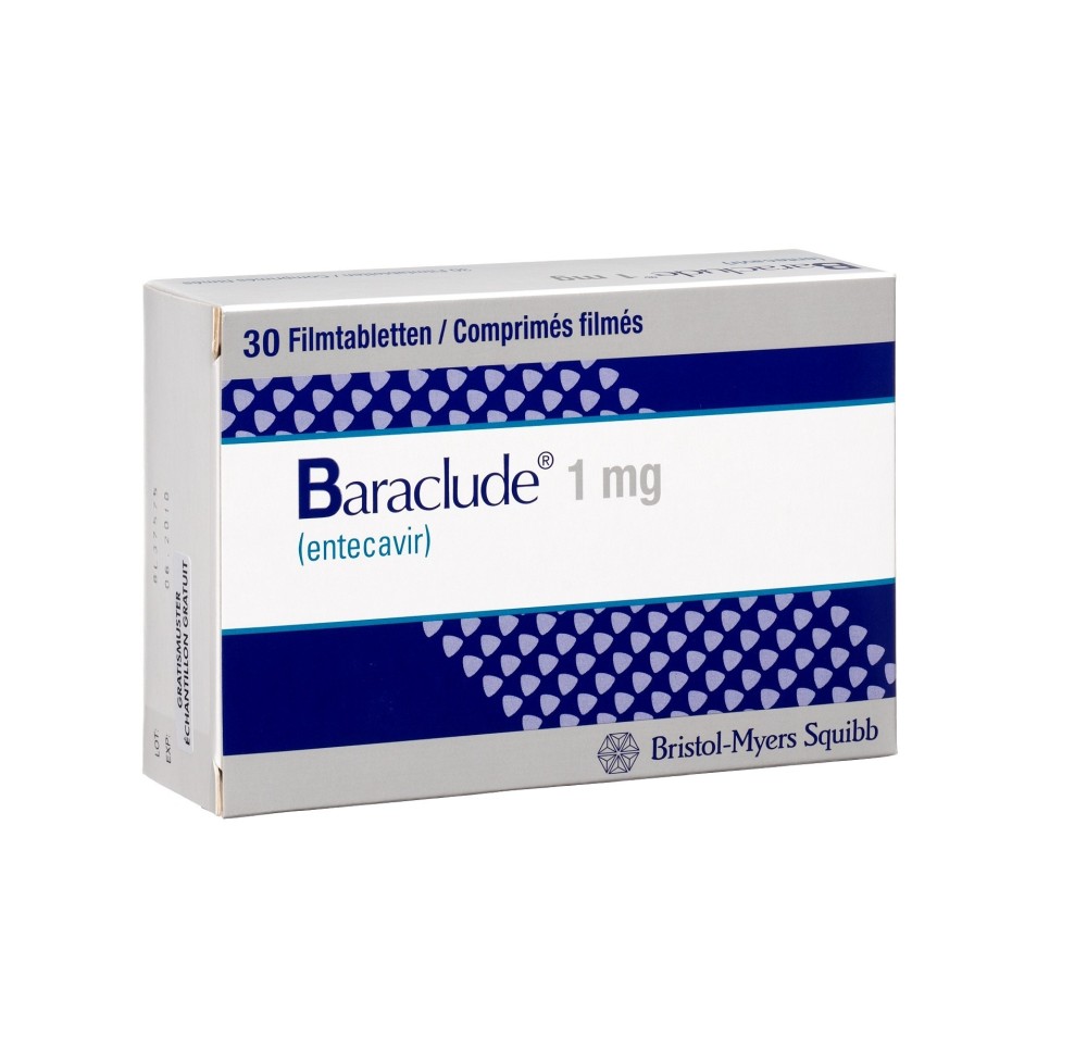 BARACLUDE cpr pell 1 mg 30 pce BARACLUDE cpr pell 1 mg 30 pce