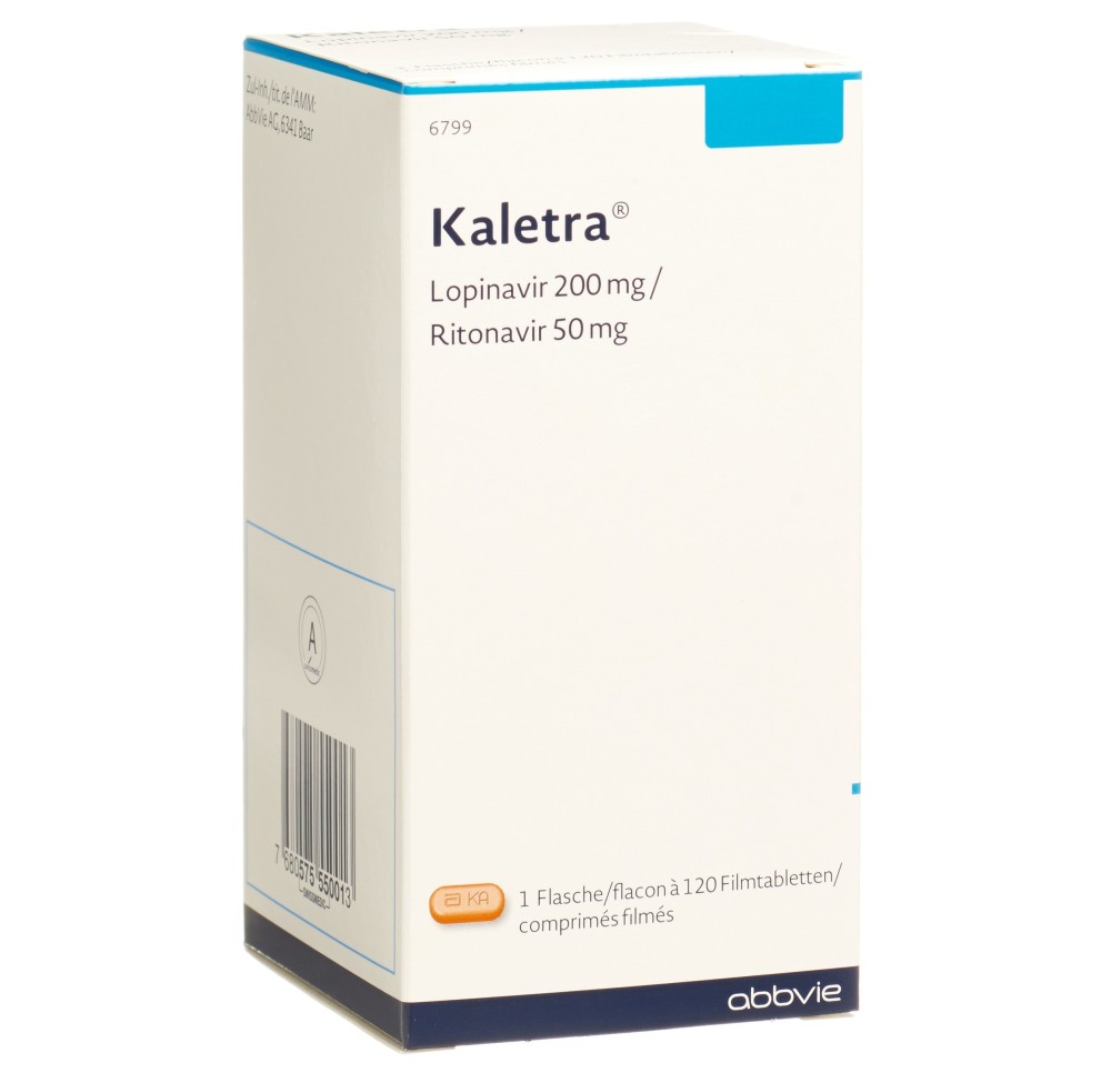 KALETRA cpr pell 200mg/50mg bte 120 pce KALETRA cpr pell 200mg/50mg bte 120 pce
