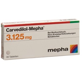 CARVEDILOL Mepha cpr 3.125 mg 30 pce