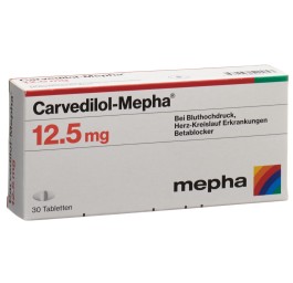CARVEDILOL Mepha cpr 12.5 mg 30 pce