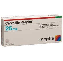 CARVEDILOL Mepha cpr 25 mg 30 pce