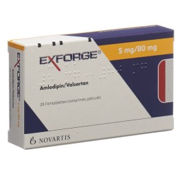 EXFORGE cpr pell 5mg/80mg 28 pce