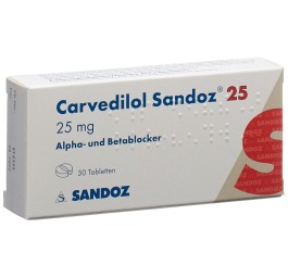 CARVEDILOL Sandoz cpr 25 mg 30 pce